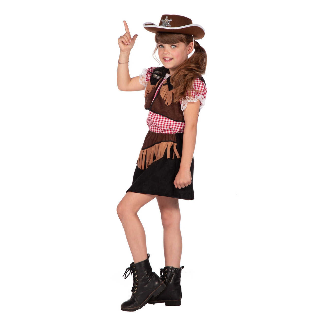 Op deze afbeelding zie je een Kostuums, van het merk Wilbers. Cowgirl Isa Country Girl Meisje Kostuum