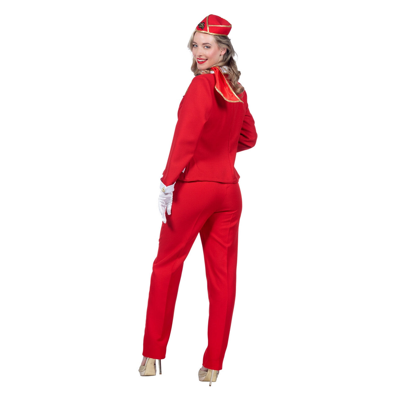 Op deze afbeelding zie je een Kostuums, van het merk Wilbers. Steffie Stewardess Redflight Vrouw Kostuum