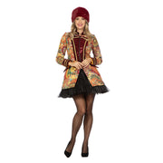 Op deze afbeelding zie je een Kostuums, van het merk Wilbers. Luxe Carnaval Sunny Jas Pailletten Vrouw