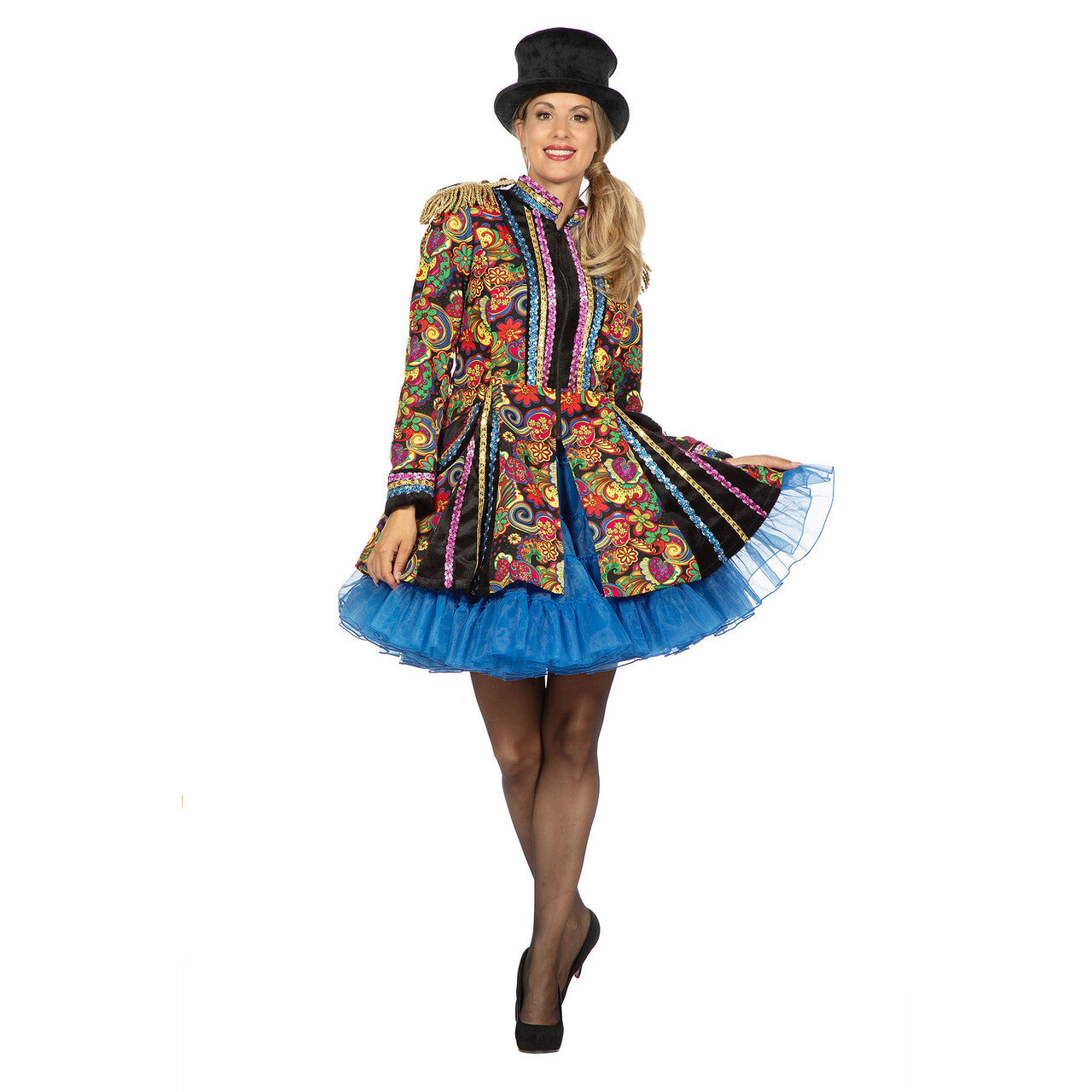 Op deze afbeelding zie je een Kostuums, van het merk Wilbers. Luxe Jas Power Of The Flower Vrouw