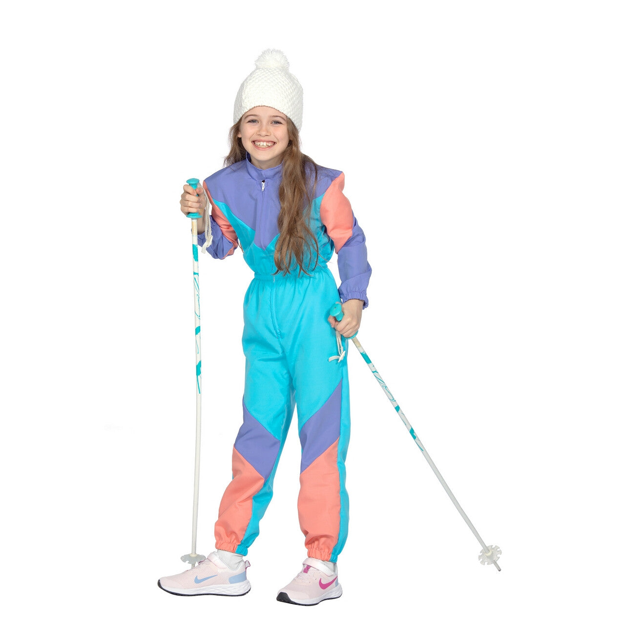 Op deze afbeelding zie je een Kostuums, van het merk Wilbers. Sjoef Naar Beneden Ski Girl Meisje Kostuum