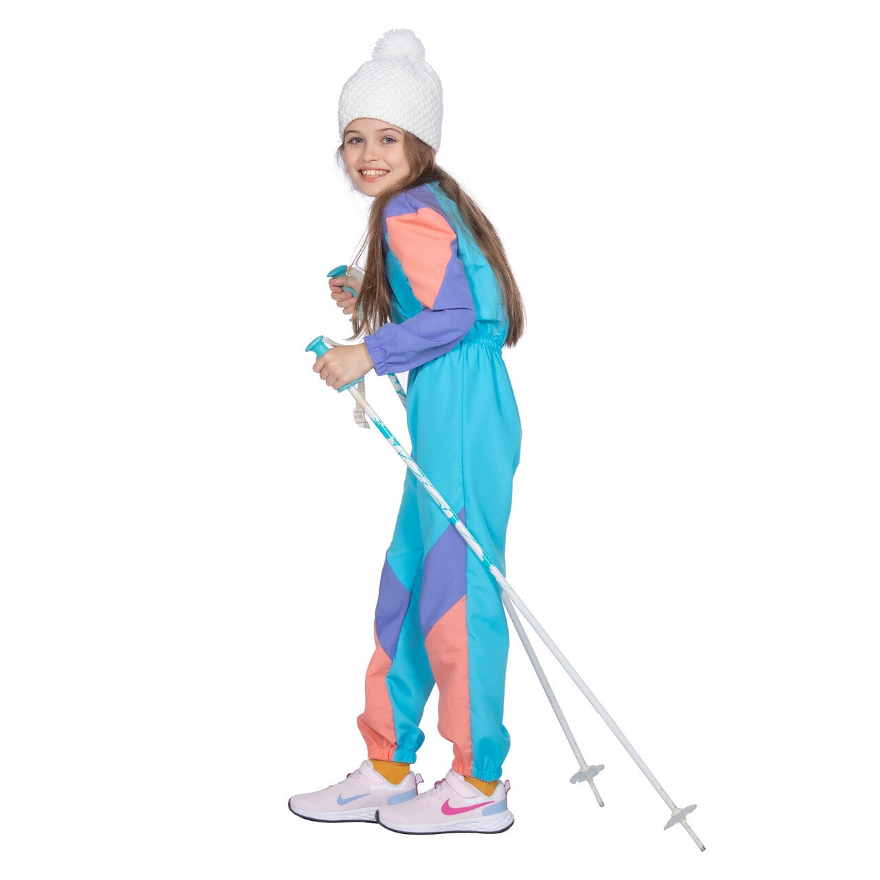 Op deze afbeelding zie je een Kostuums, van het merk Wilbers. Sjoef Naar Beneden Ski Girl Meisje Kostuum