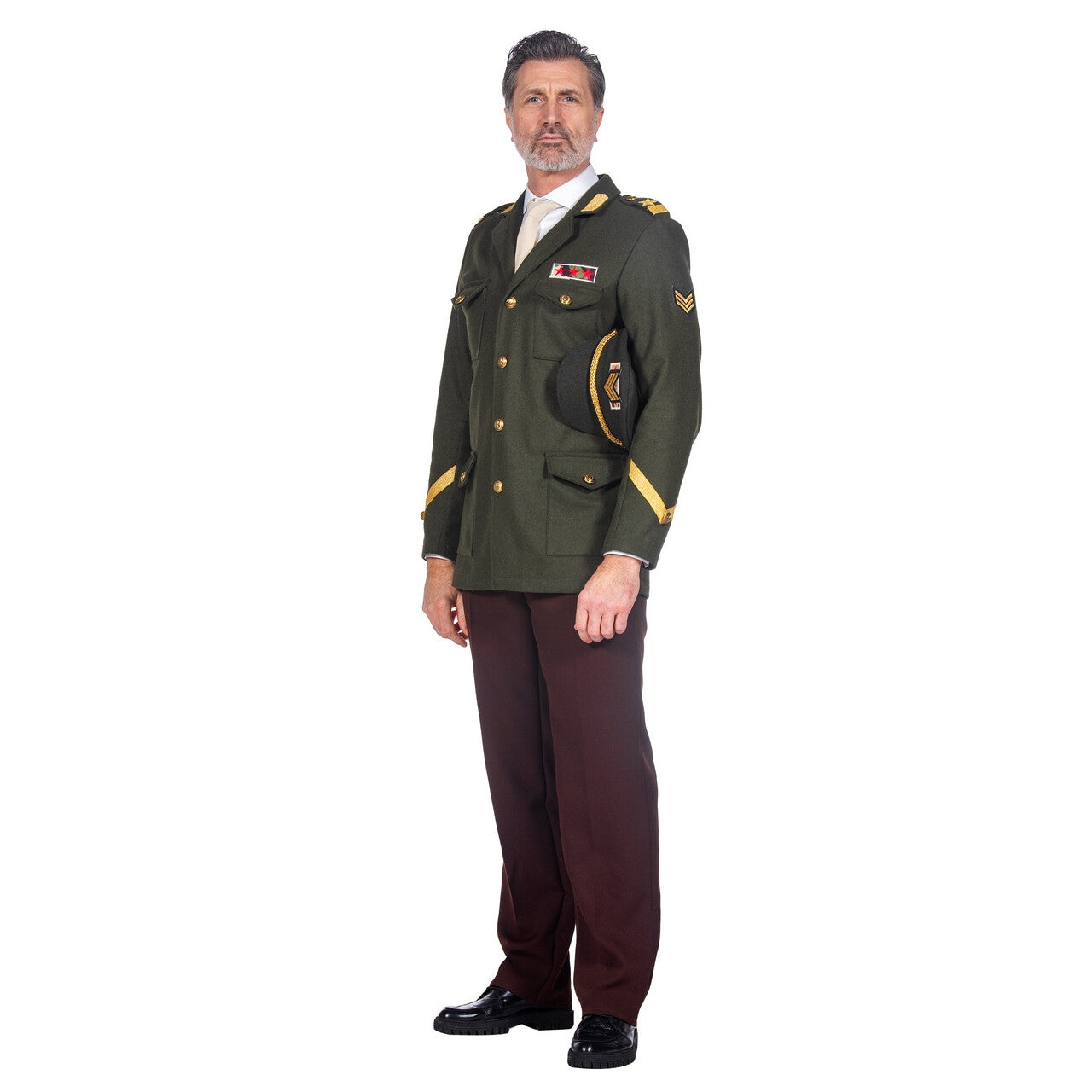 Op deze afbeelding zie je een Kostuums, van het merk Wilbers. Militaire Officier Ben Brave Man