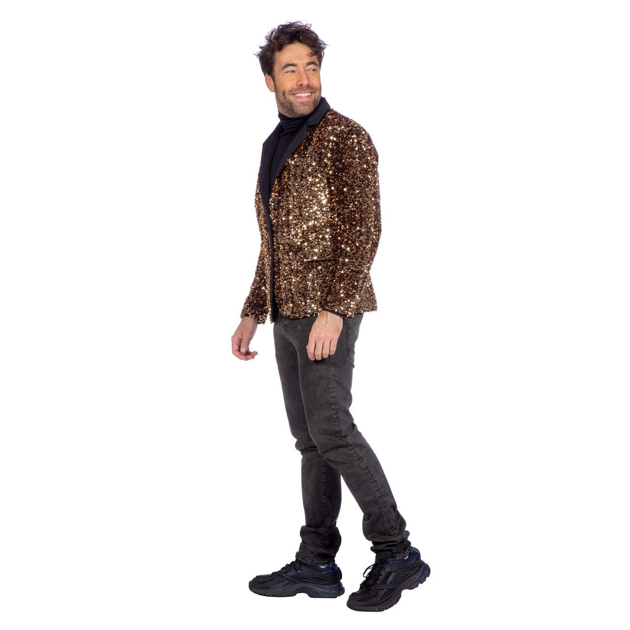 Op deze afbeelding zie je een Kostuums, van het merk Wilbers. Luxe Glamour Guru Colbert Goud Man