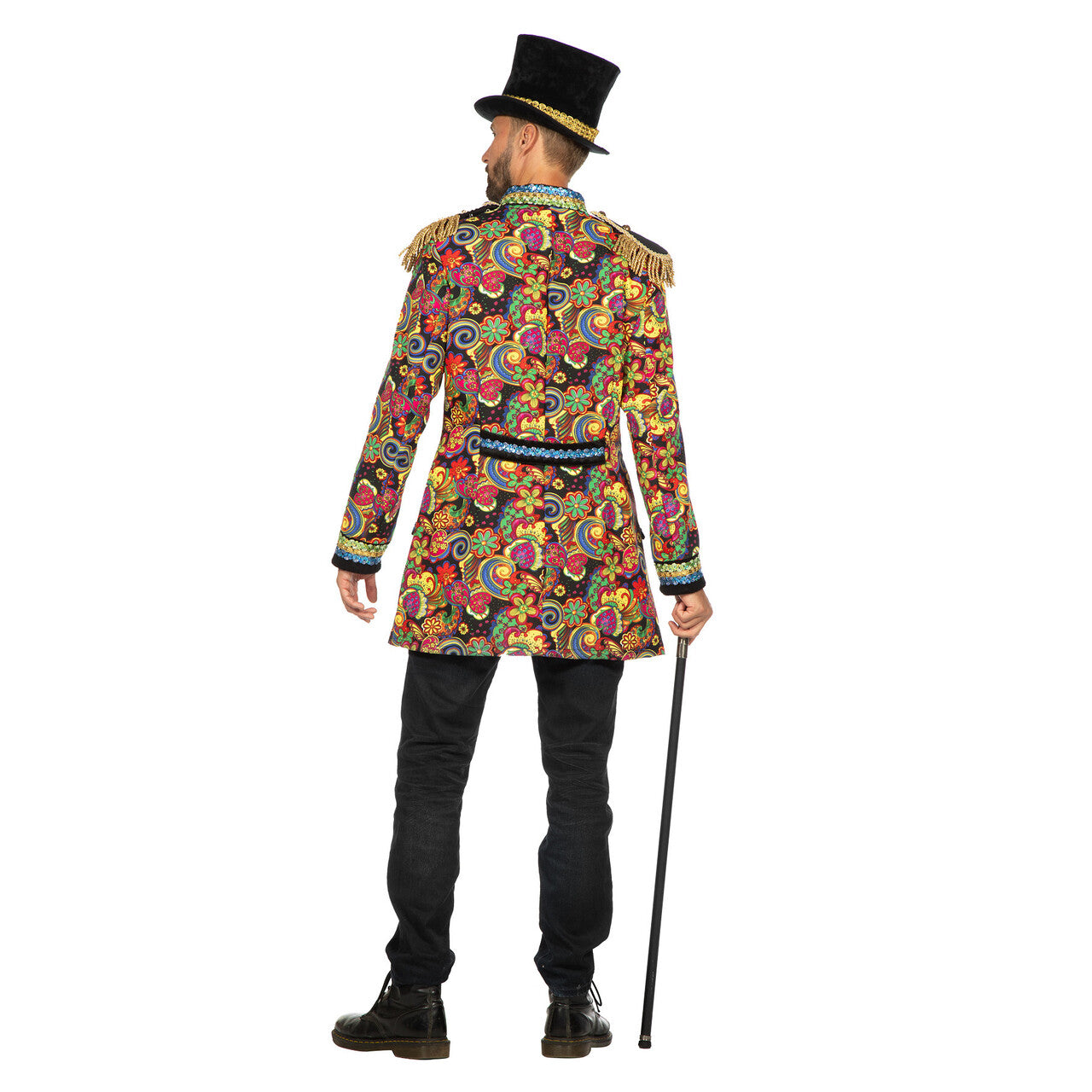 Op deze afbeelding zie je een Kostuums, van het merk Wilbers. Luxe Jas Flower Circus Man