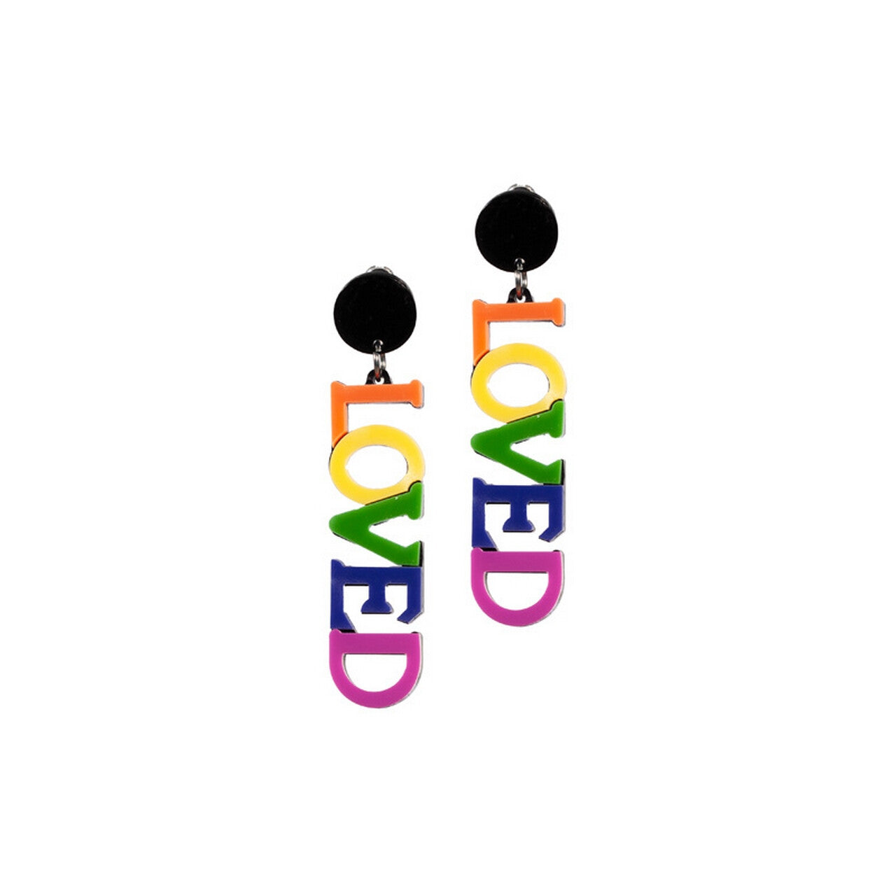 Op deze afbeelding zie je een Accessoires, van het merk Wilbers. Loved By Rainbows Oorbellen