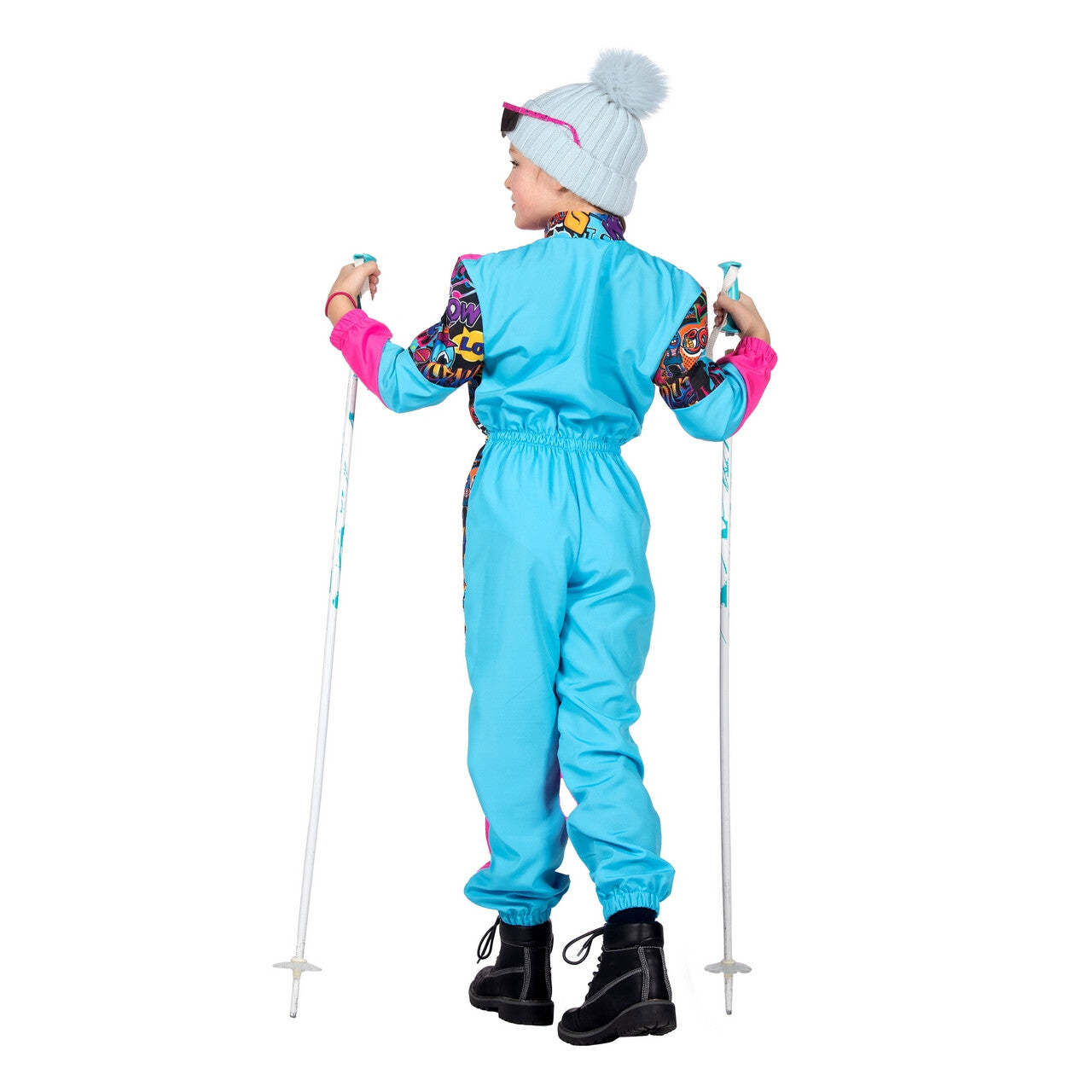 Op deze afbeelding zie je een Kostuums, van het merk Wilbers. Retro Jaren 80 Dol Op Sneeuw Kind Kostuum