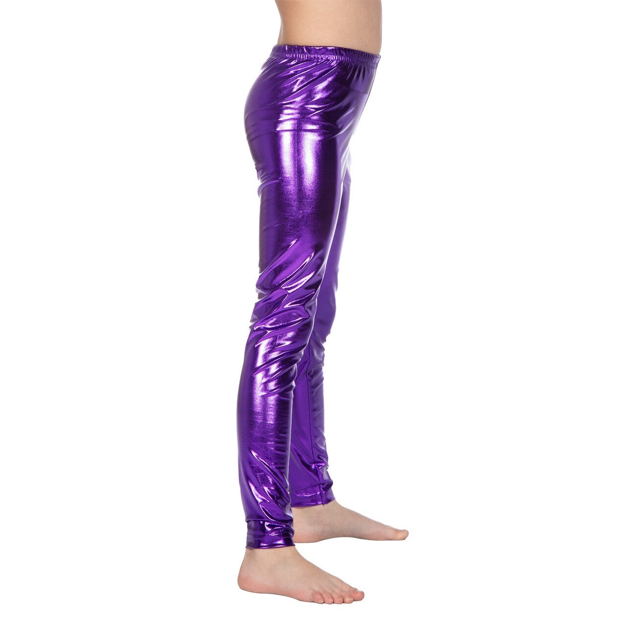 Op deze afbeelding zie je een Kostuums, van het merk Wilbers. Dance Legging Deep Purple Metallic Meisje
