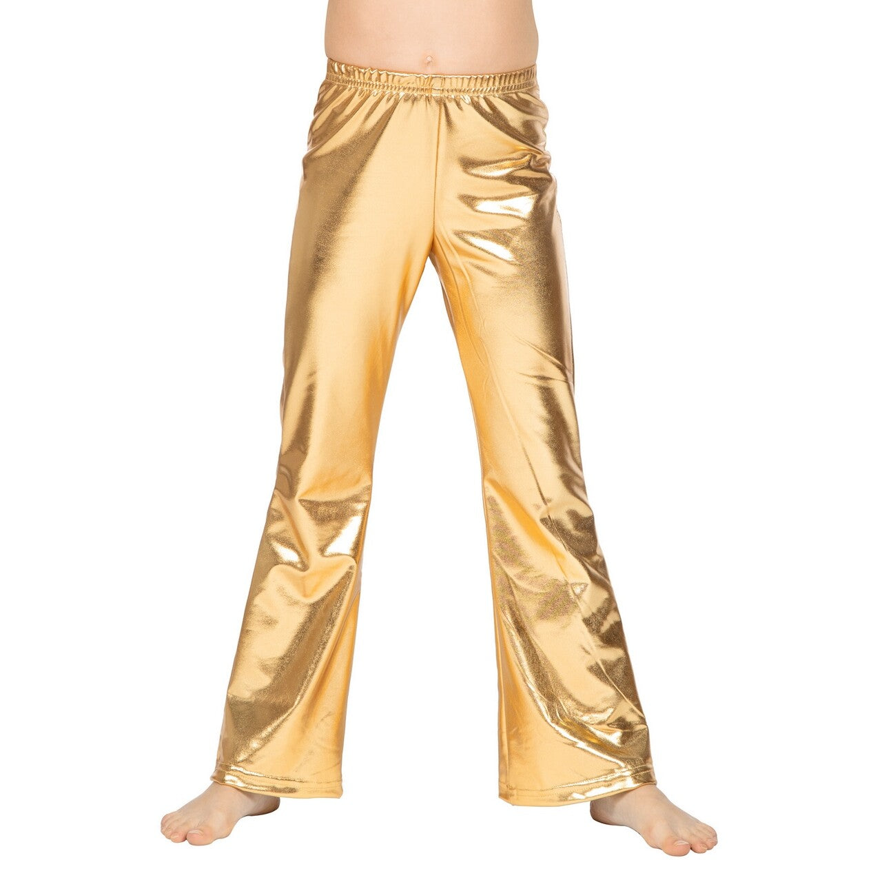 Op deze afbeelding zie je een Kostuums, van het merk Wilbers. Flared Broek Party In Gold Meisje