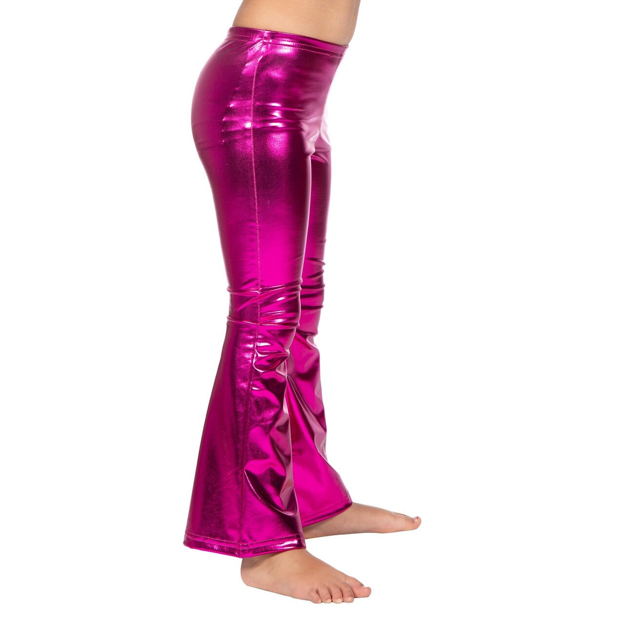 Op deze afbeelding zie je een Kostuums, van het merk Wilbers. Flared Legging Party In Pink Metallic Meisje