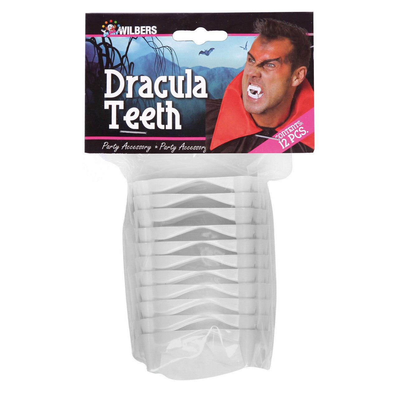 Op deze afbeelding zie je een Accessoires, van het merk Wilbers. Dracula Gebit 12 Stuks