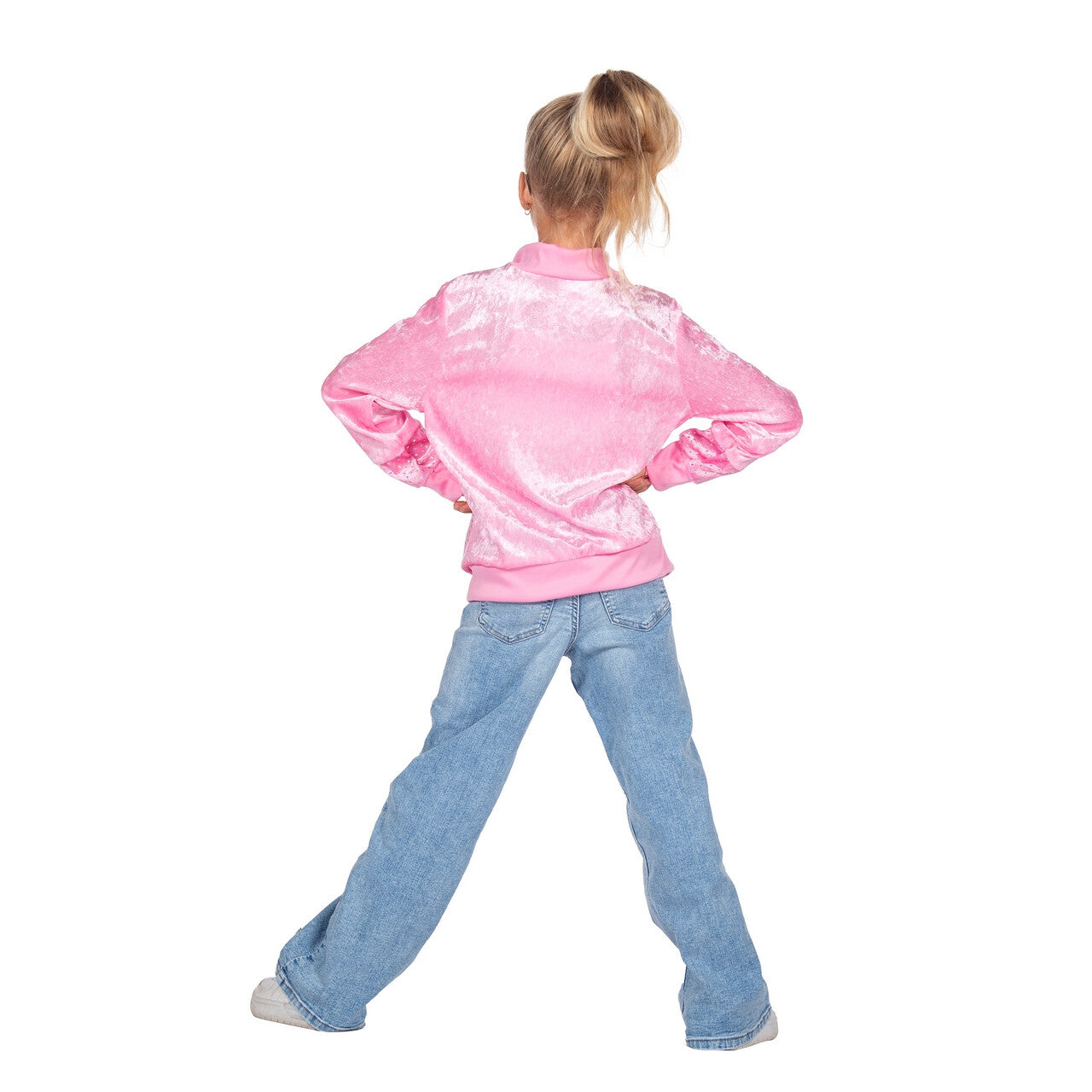 Op deze afbeelding zie je een Kostuums, van het merk Wilbers. Cool In Pink Trainingsjas Meisje
