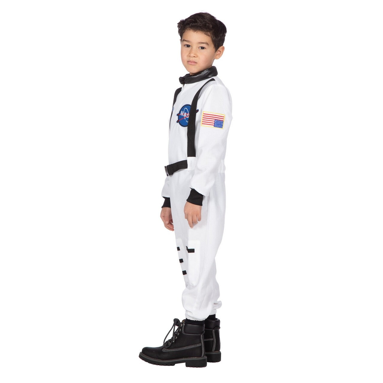 Op deze afbeelding zie je een Kostuums, van het merk Wilbers. Astronaut Nasa Galaxy Kid Kind Kostuum
