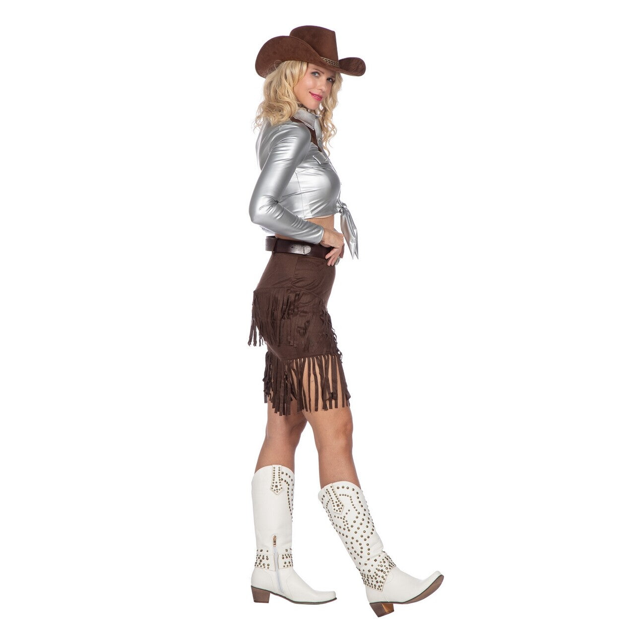 Op deze afbeelding zie je een Kostuums, van het merk Wilbers. Cowgirl Daisy Lee Vrouw Kostuum