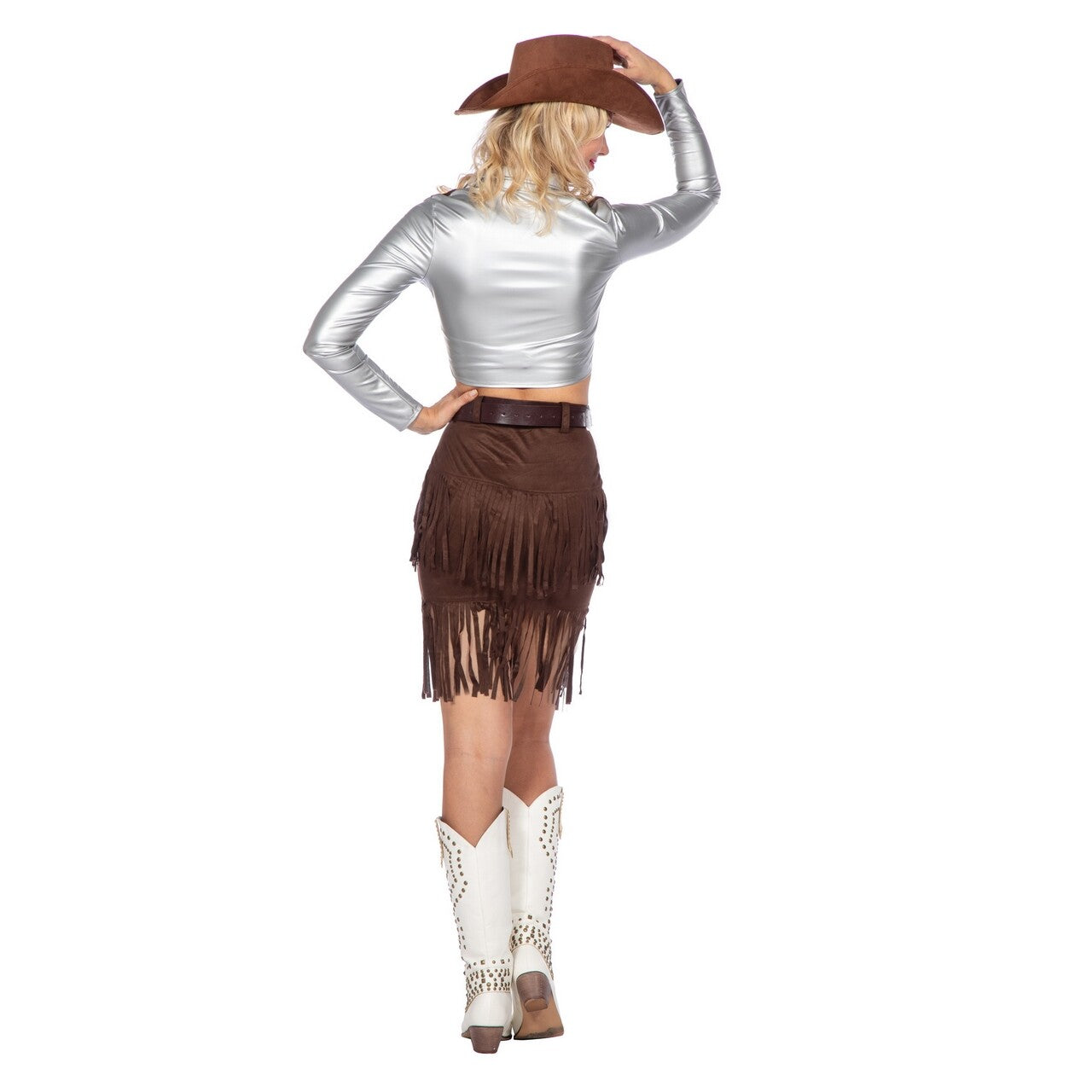 Op deze afbeelding zie je een Kostuums, van het merk Wilbers. Cowgirl Daisy Lee Vrouw Kostuum