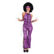 Op deze afbeelding zie je een Kostuums, van het merk Wilbers. 70s Paarse Panter Disco Penny Vrouw Kostuum