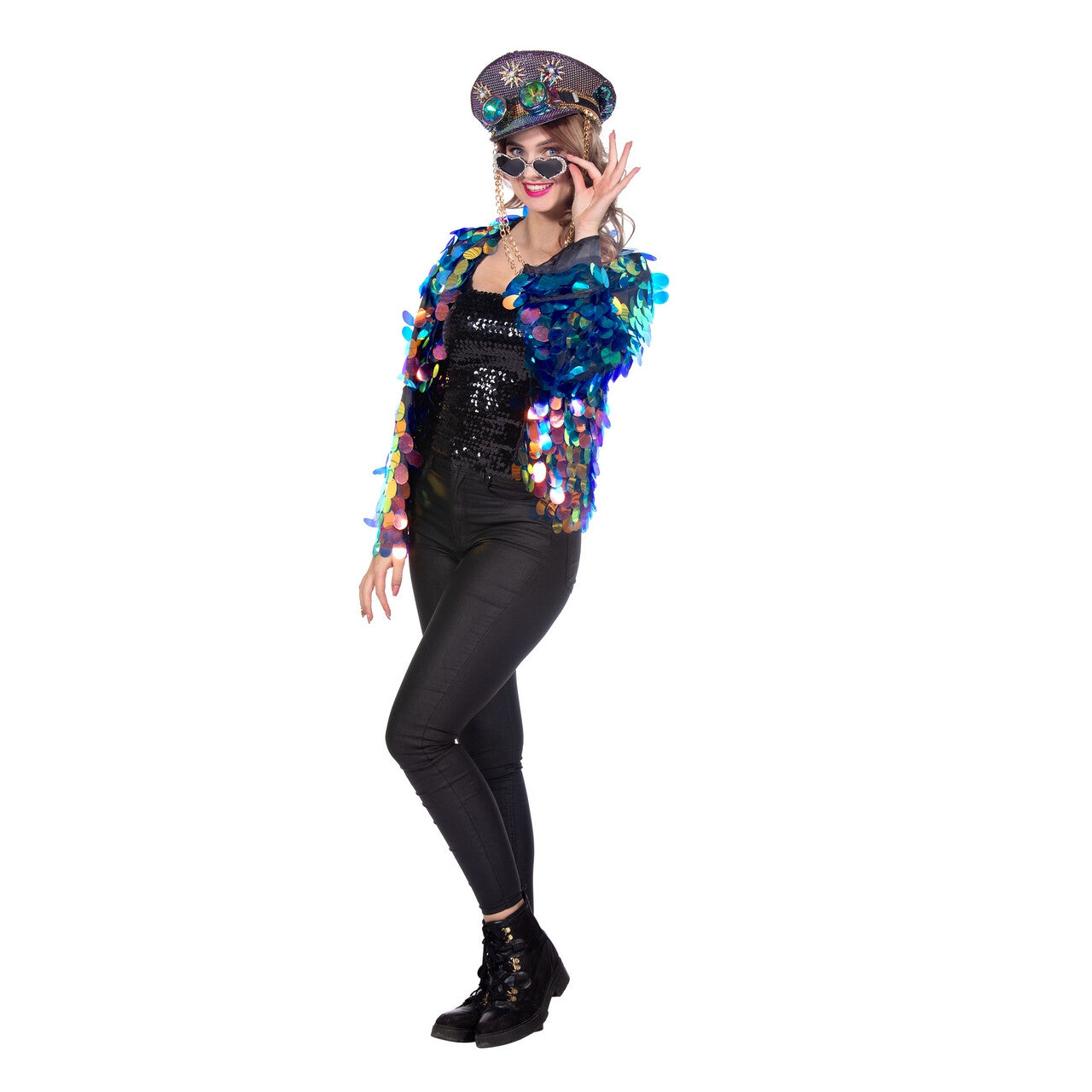 Op deze afbeelding zie je een Kostuums, van het merk Wilbers. Mrs Shine-A-Lot Jas Vrouw