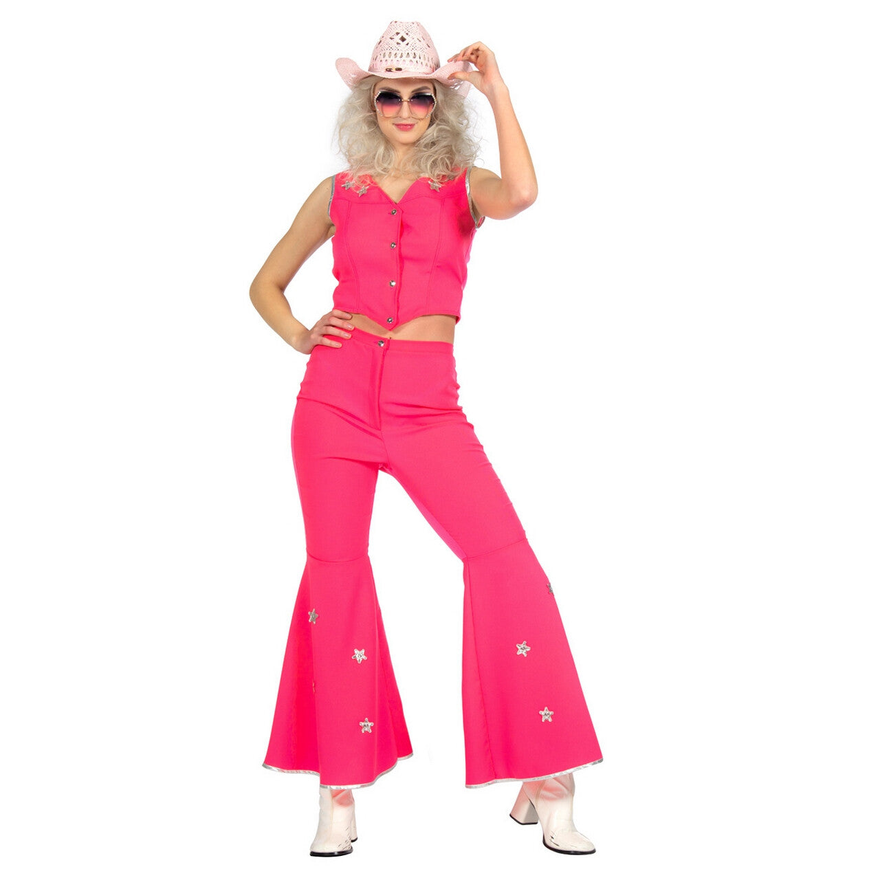 Op deze afbeelding zie je een Kostuums, van het merk Wilbers. Howdy Hey Country Babe Dolly Pardon Vrouw Kostuum