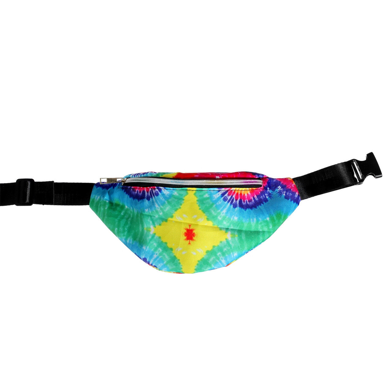 Op deze afbeelding zie je een Accessoires, van het merk Wilbers. Vrolijke Tie Dye Never Dies Heuptas
