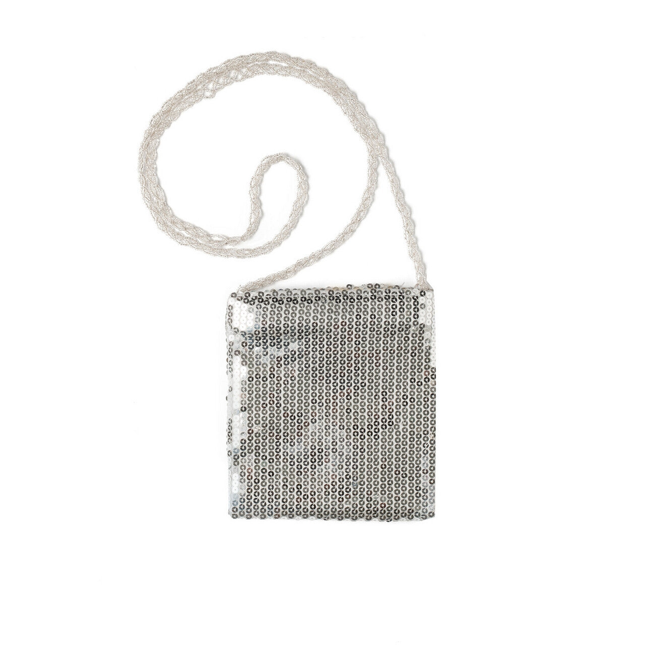 Op deze afbeelding zie je een Accessoires, van het merk Wilbers. Handtas Gala Pailletten Zilver