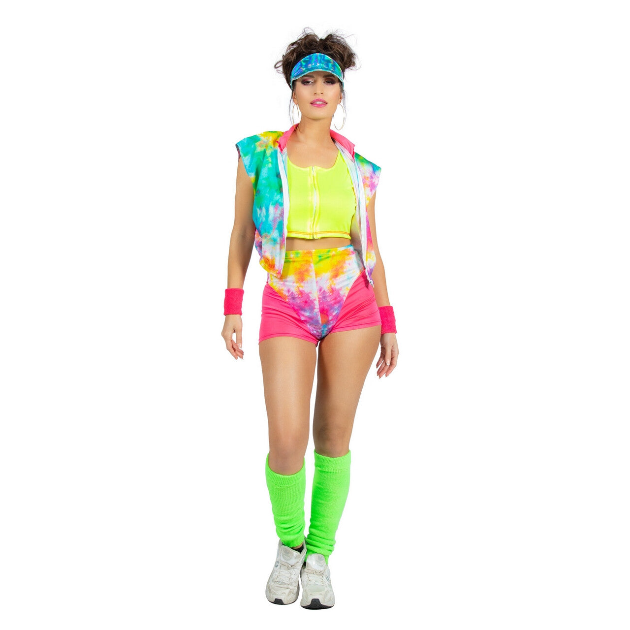 Op deze afbeelding zie je een Kostuums, van het merk Wilbers. Fitgirl Rollerskate Miami Beach Rosa Vrouw Kostuum