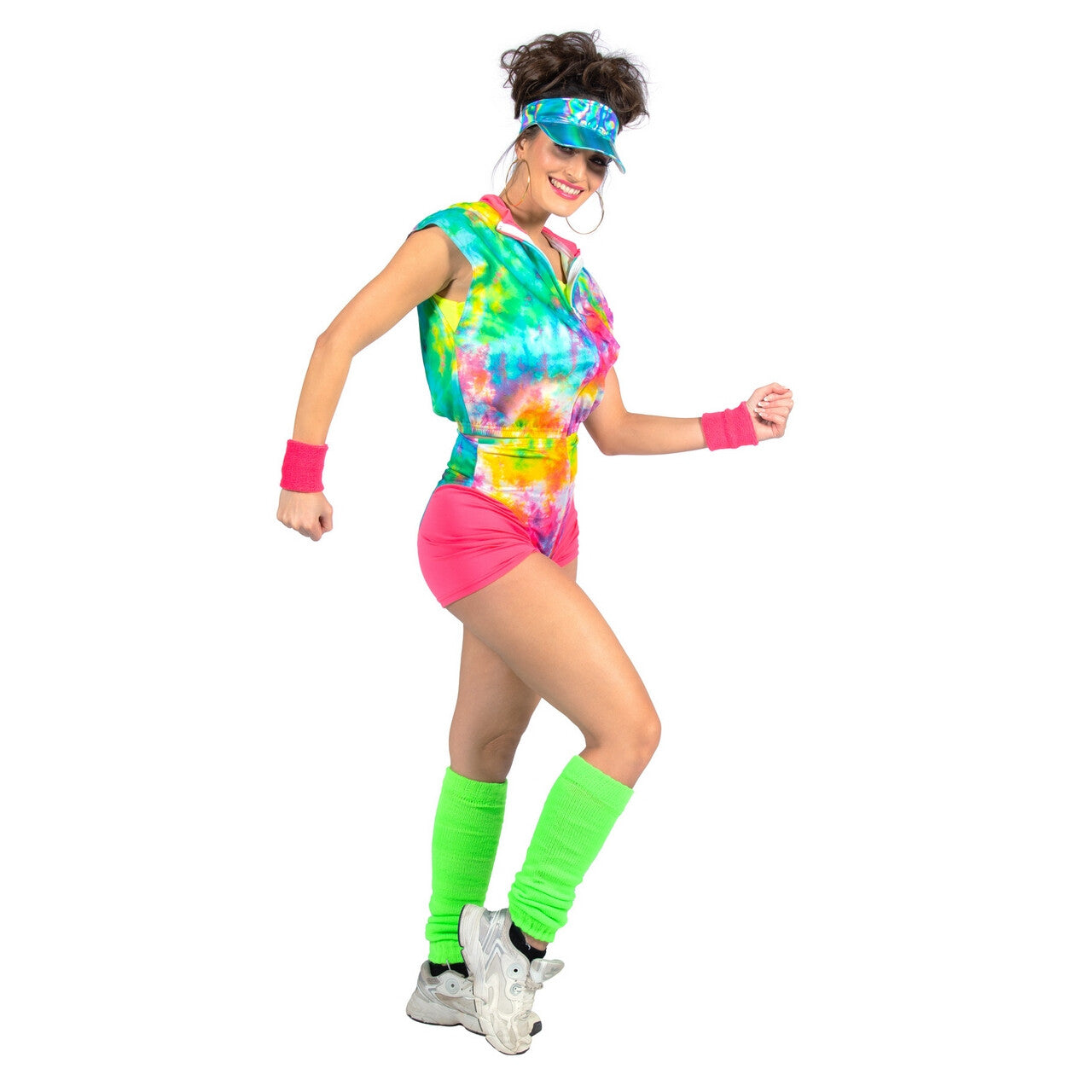 Op deze afbeelding zie je een Kostuums, van het merk Wilbers. Fitgirl Rollerskate Miami Beach Rosa Vrouw Kostuum