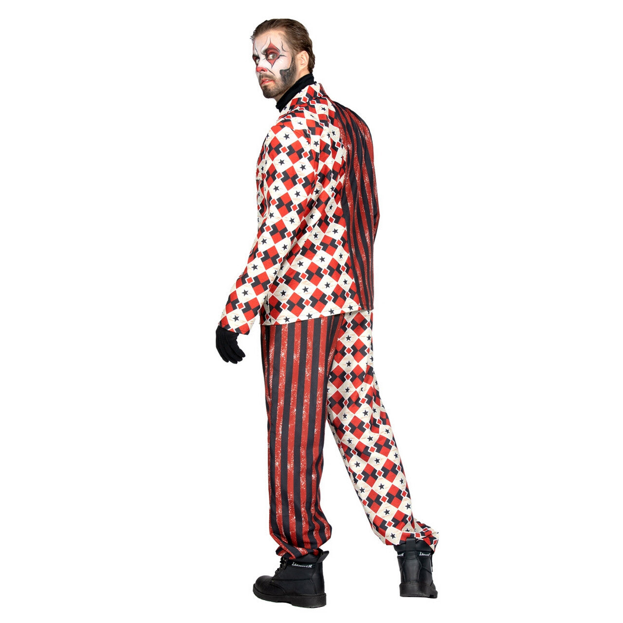 Op deze afbeelding zie je een Kostuums, van het merk Wilbers. Penny The Wise Clown Man Kostuum