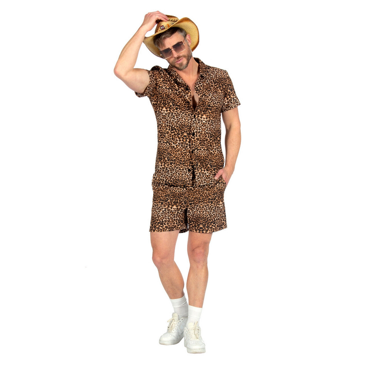 Op deze afbeelding zie je een Kostuums, van het merk Wilbers. Wild And Out Panter Patrick Man Kostuum