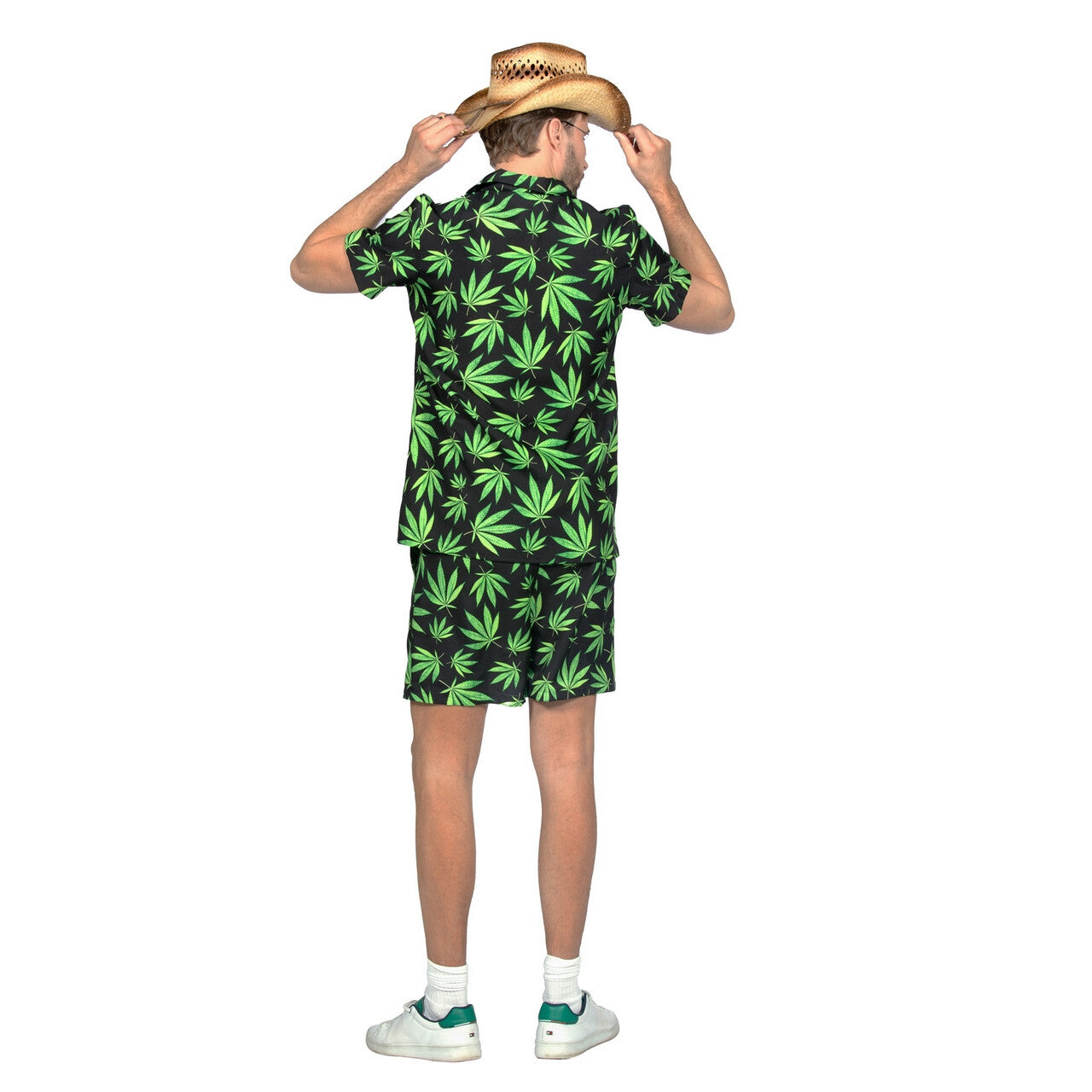 Op deze afbeelding zie je een Kostuums, van het merk Wilbers. Rico Relax Festival Green Man Kostuum
