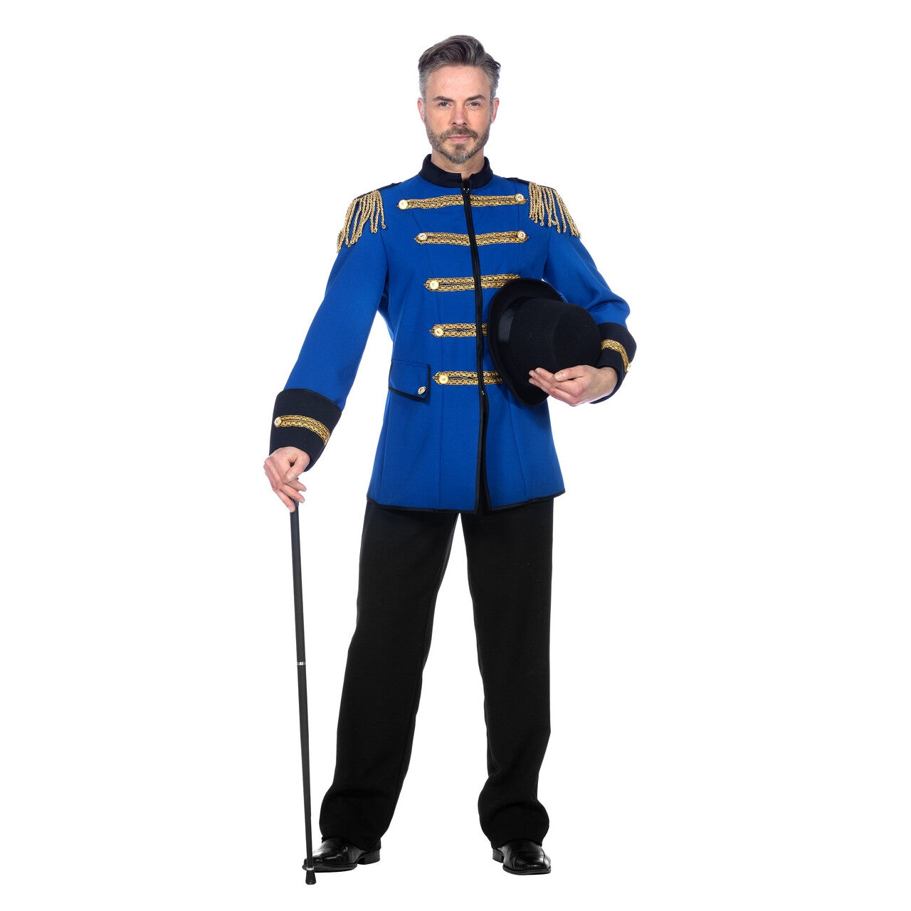 Op deze afbeelding zie je een Kostuums, van het merk Wilbers. Circus Meister Der Blauen Lacher Man