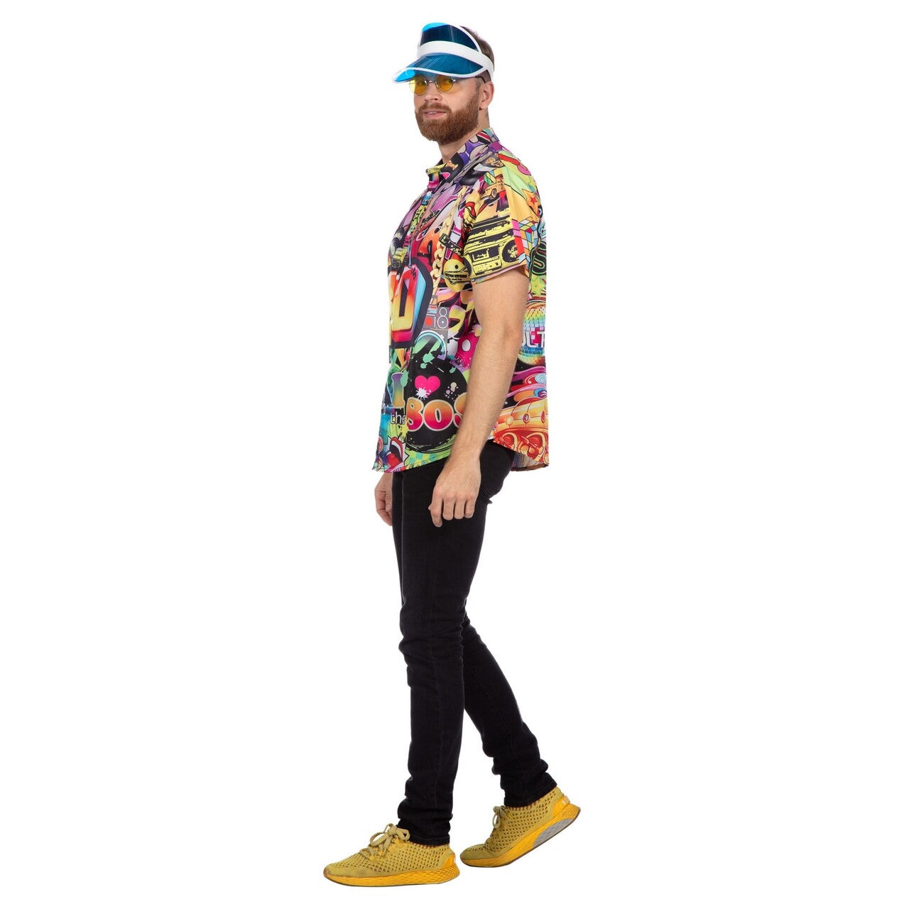 Op deze afbeelding zie je een Kostuums, van het merk Wilbers. Flashback 80s Shirt Man