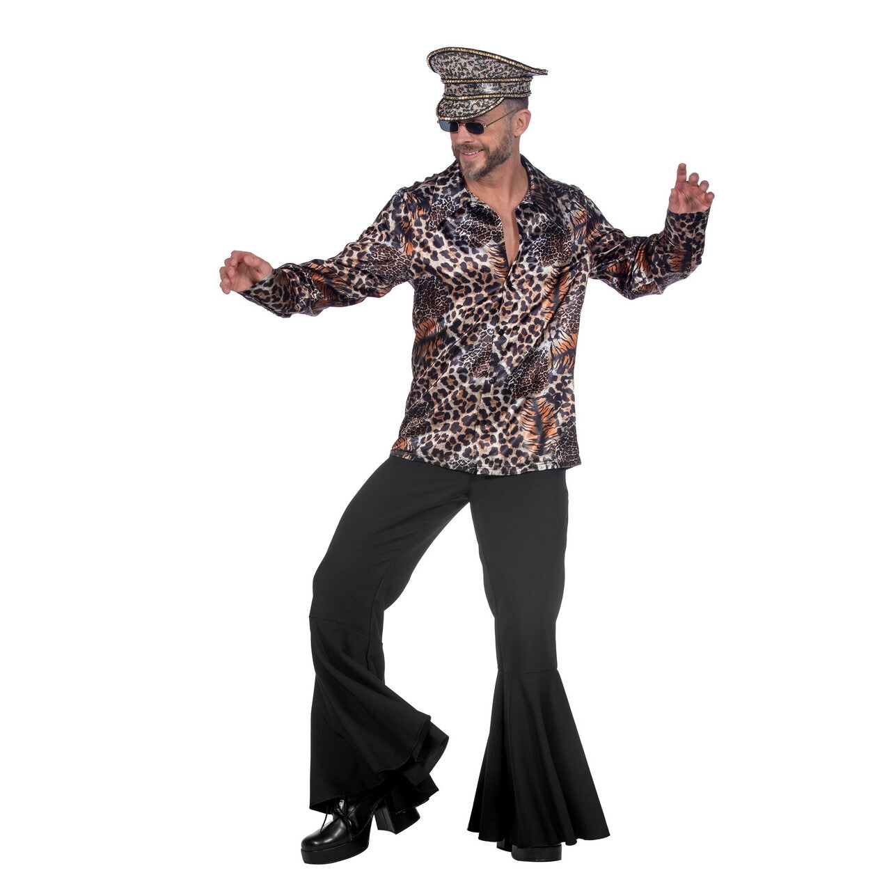 Op deze afbeelding zie je een Kostuums, van het merk Wilbers. Wilde Party Panter Overhemd Man