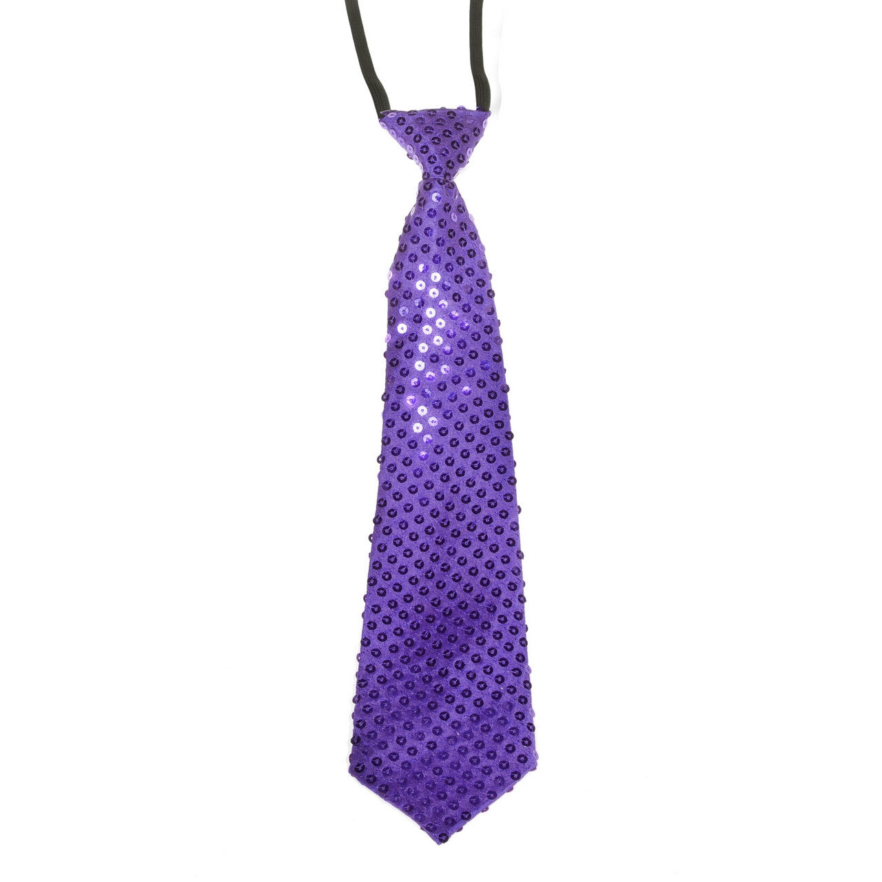 Op deze afbeelding zie je een Accessoires, van het merk Wilbers. Pailletten Stropdas Paars Time To Shine
