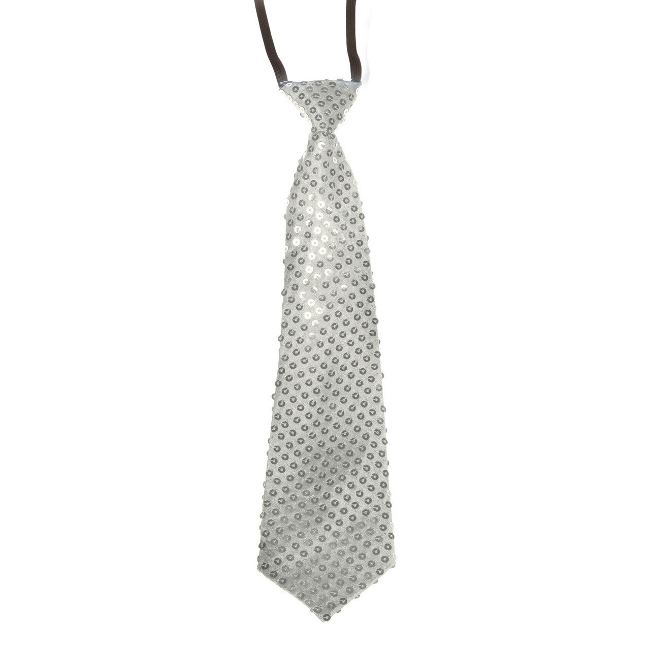 Op deze afbeelding zie je een Accessoires, van het merk Wilbers. Pailletten Stropdas Zilver Time To Shine
