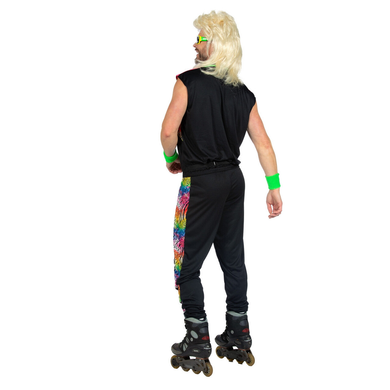 Op deze afbeelding zie je een Kostuums, van het merk Wilbers. Fout Jaren 80 Sport Tijger Man Kostuum