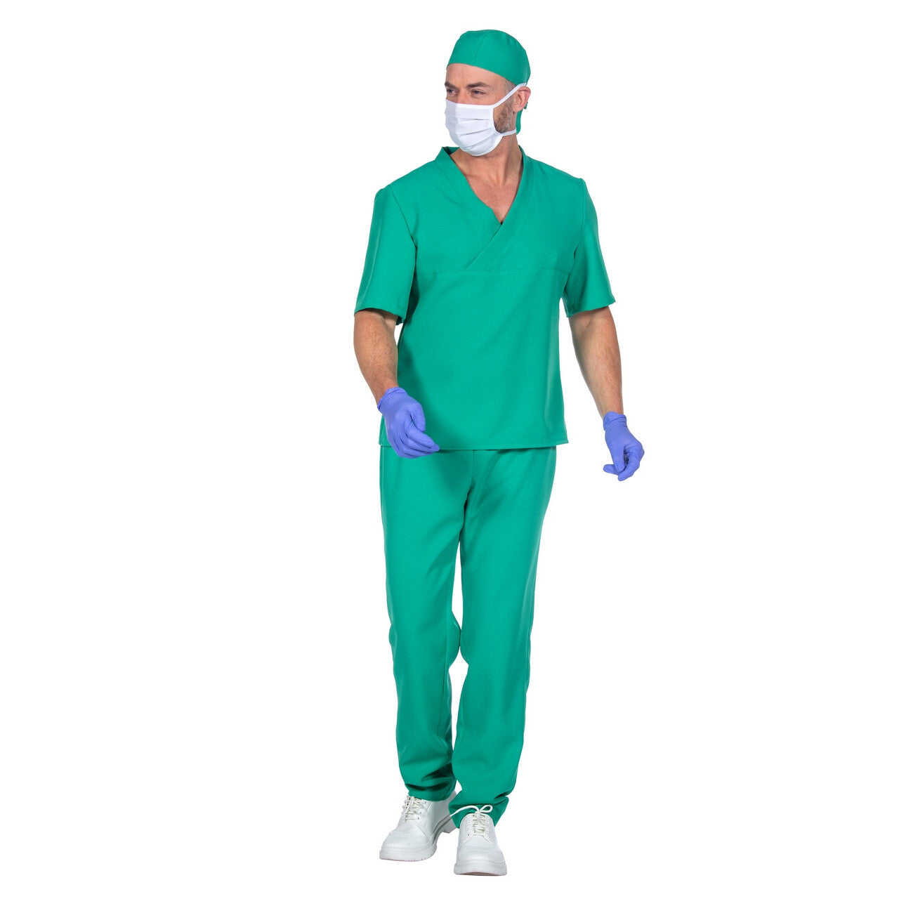Op deze afbeelding zie je een Kostuums, van het merk Wilbers. Chirurg Dokter Snijdgraag Man Kostuum