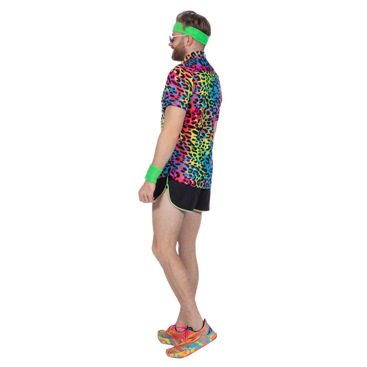 Op deze afbeelding zie je een Kostuums, van het merk Wilbers. Party Shirt Panter Neon Man
