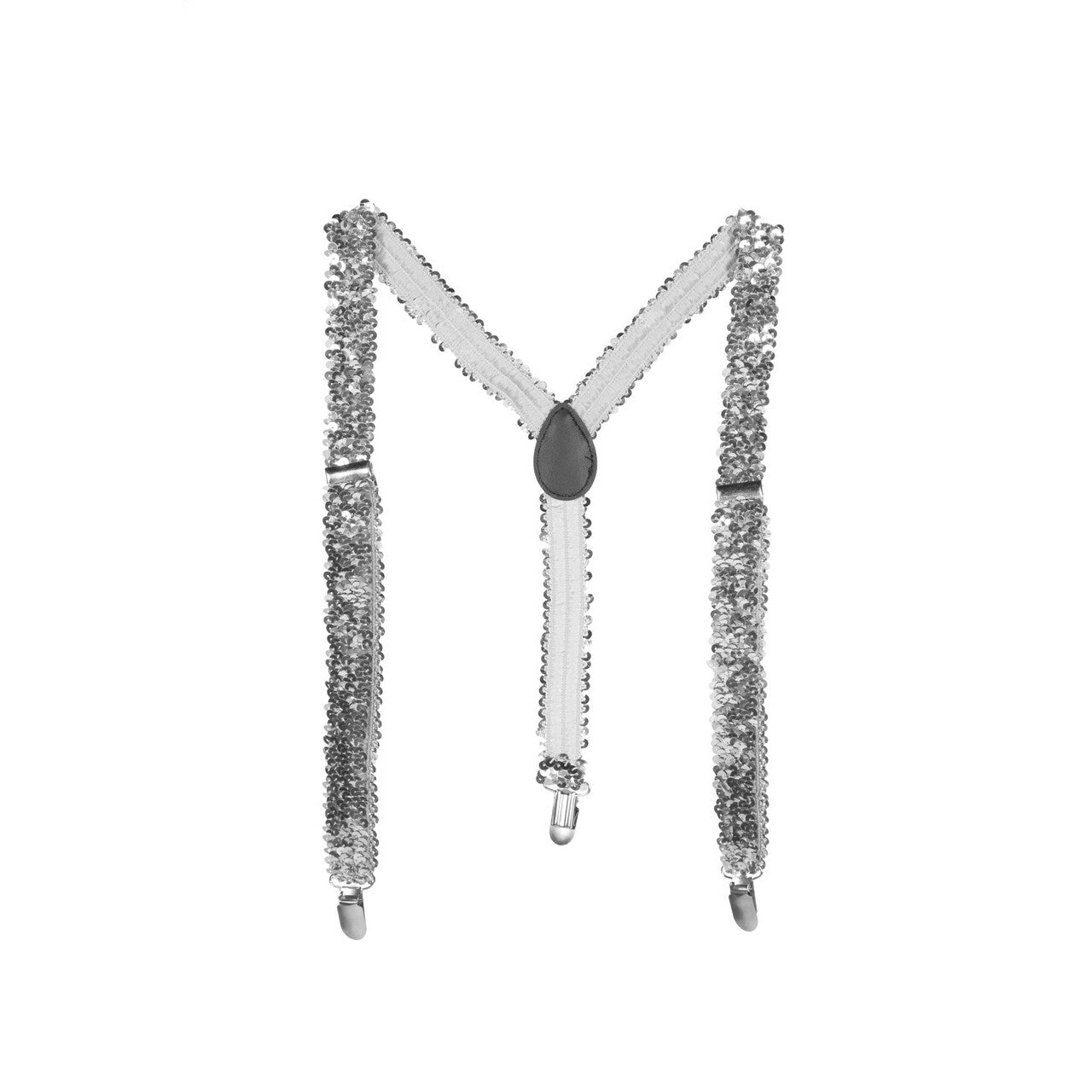 Op deze afbeelding zie je een Accessoires, van het merk Wilbers. Bretels Pailletten Feestelijk Zilver