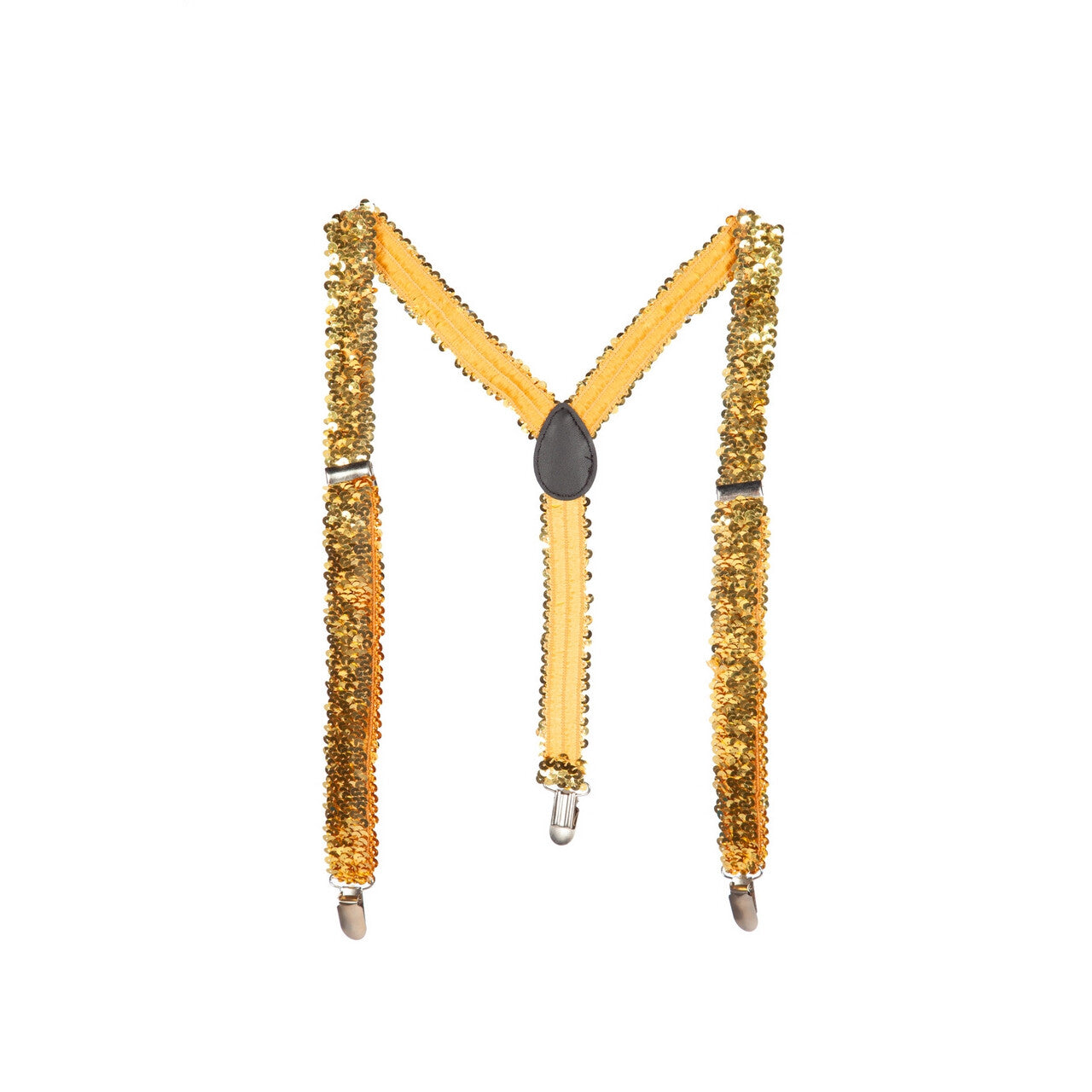 Op deze afbeelding zie je een Accessoires, van het merk Wilbers. Bretels Pailletten Feestelijk Goud