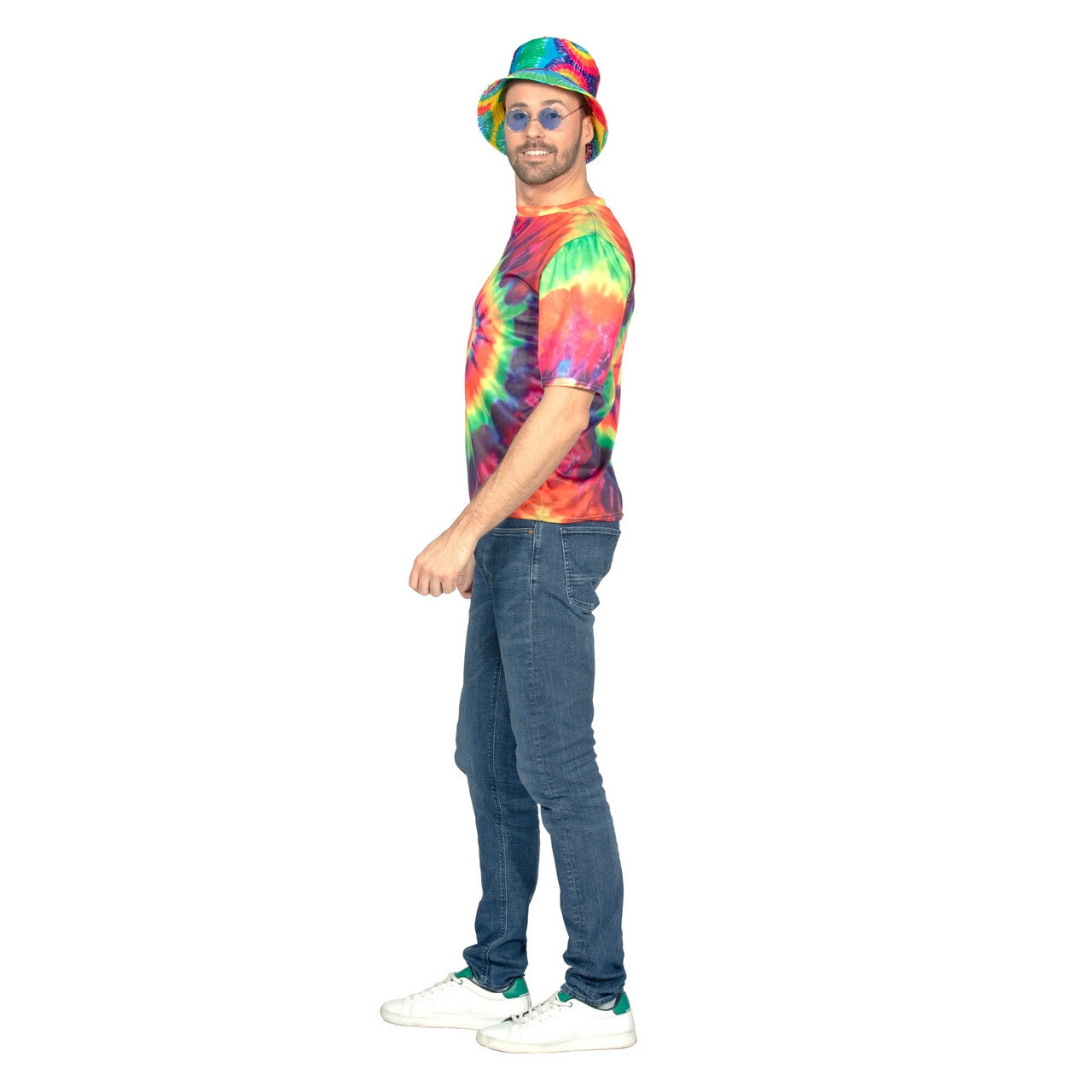 Op deze afbeelding zie je een Kostuums, van het merk Wilbers. Festival Shirt Tie Till You Dye Man