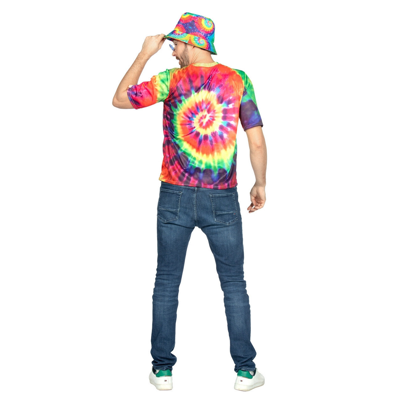 Op deze afbeelding zie je een Kostuums, van het merk Wilbers. Festival Shirt Tie Till You Dye Man