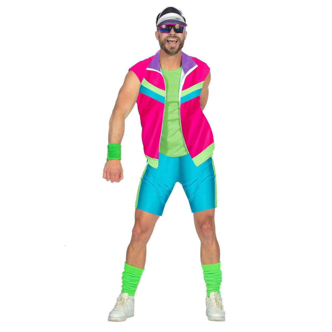 Op deze afbeelding zie je een Kostuums, van het merk Wilbers. Neon Power In Beweging Man Kostuum