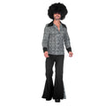 Jaren 70 Zwart Wit Disco Day And Night Man Kostuum