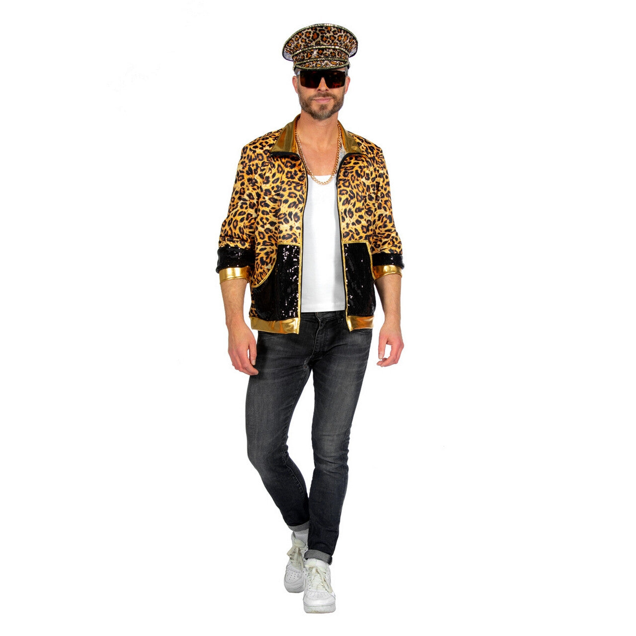 Op deze afbeelding zie je een Kostuums, van het merk Wilbers. Trainingsjack Trailer Park Harry Man