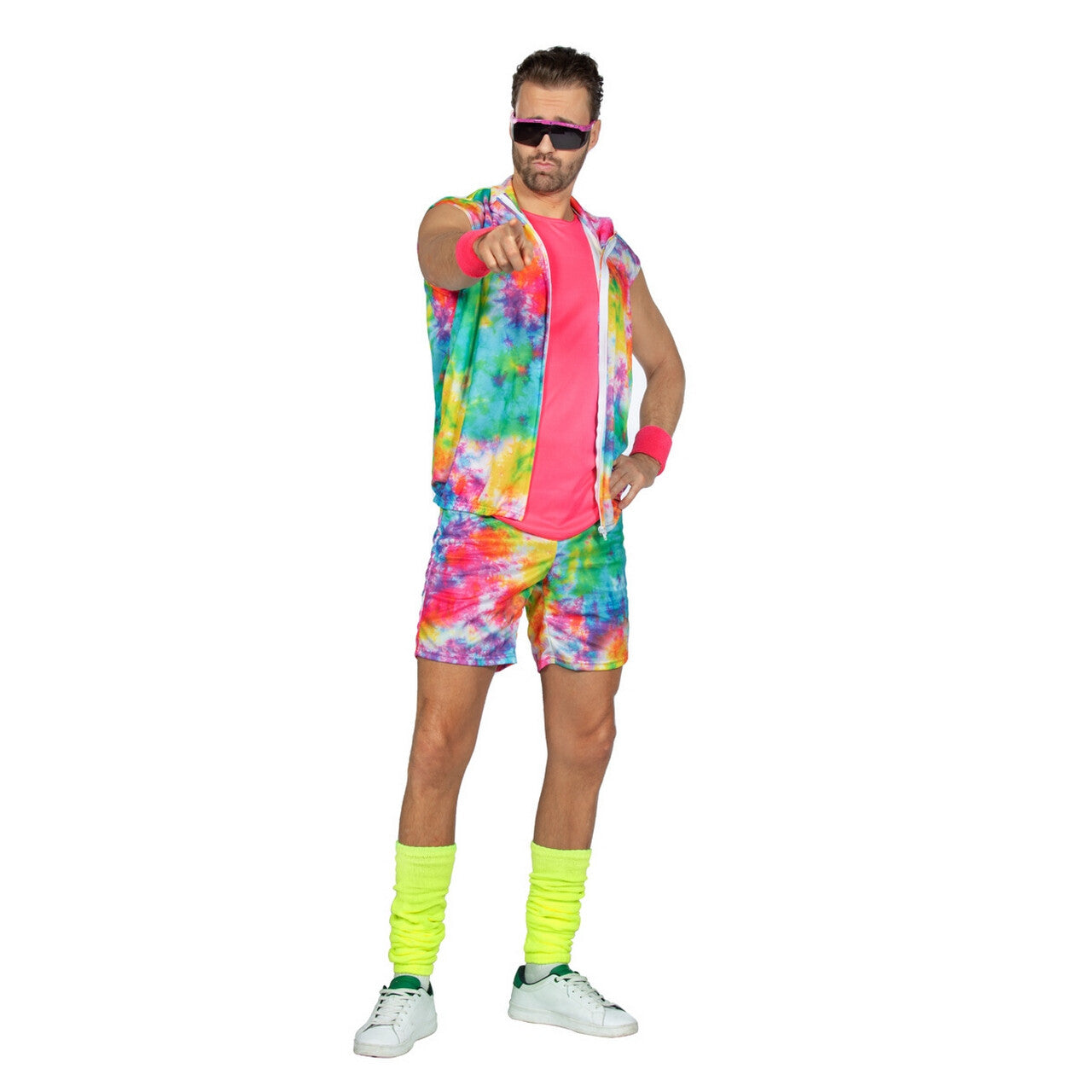 Op deze afbeelding zie je een Kostuums, van het merk Wilbers. Fit Boy Miami Ken Jaren 90 Man Kostuum