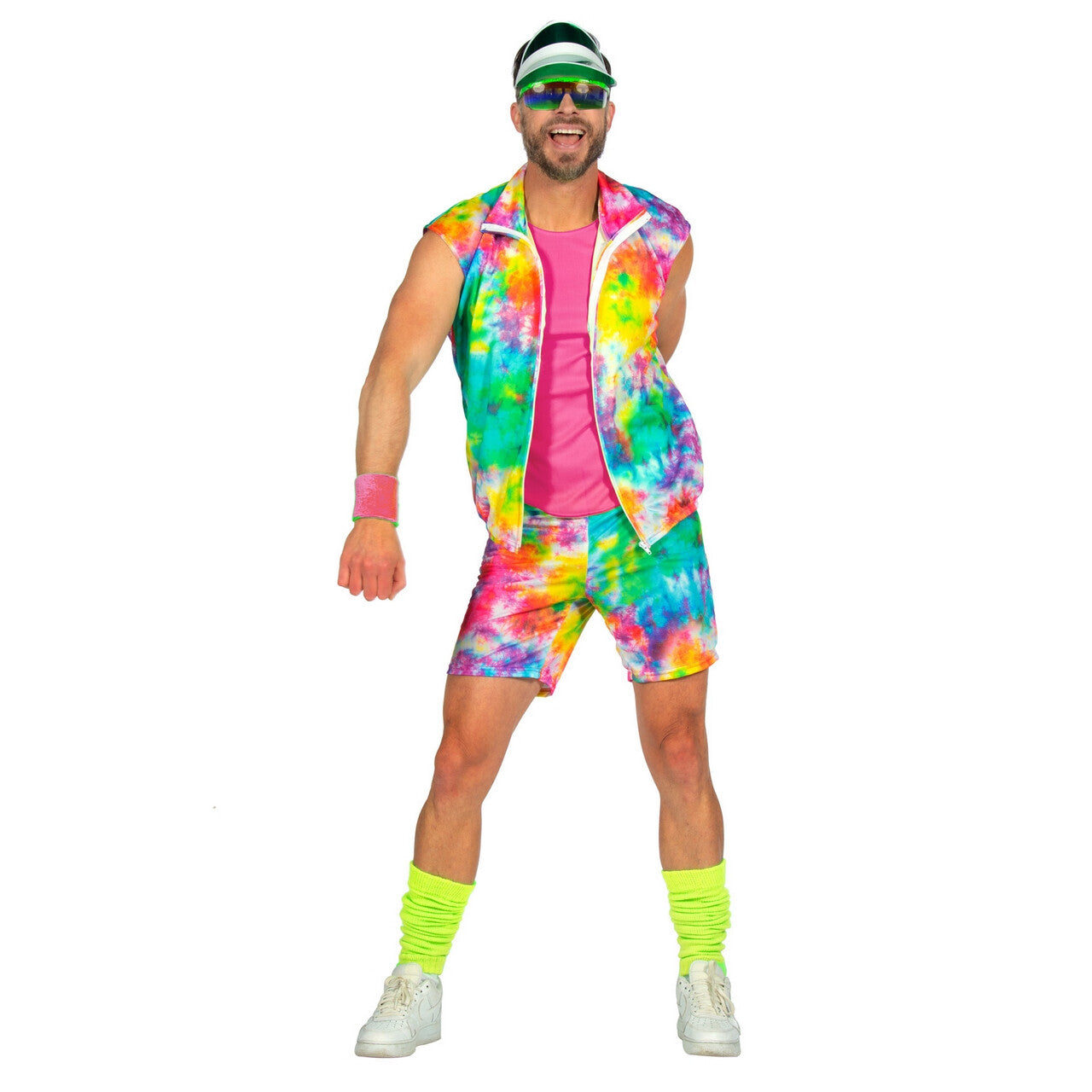 Op deze afbeelding zie je een Kostuums, van het merk Wilbers. Fit Boy Miami Ken Jaren 90 Man Kostuum