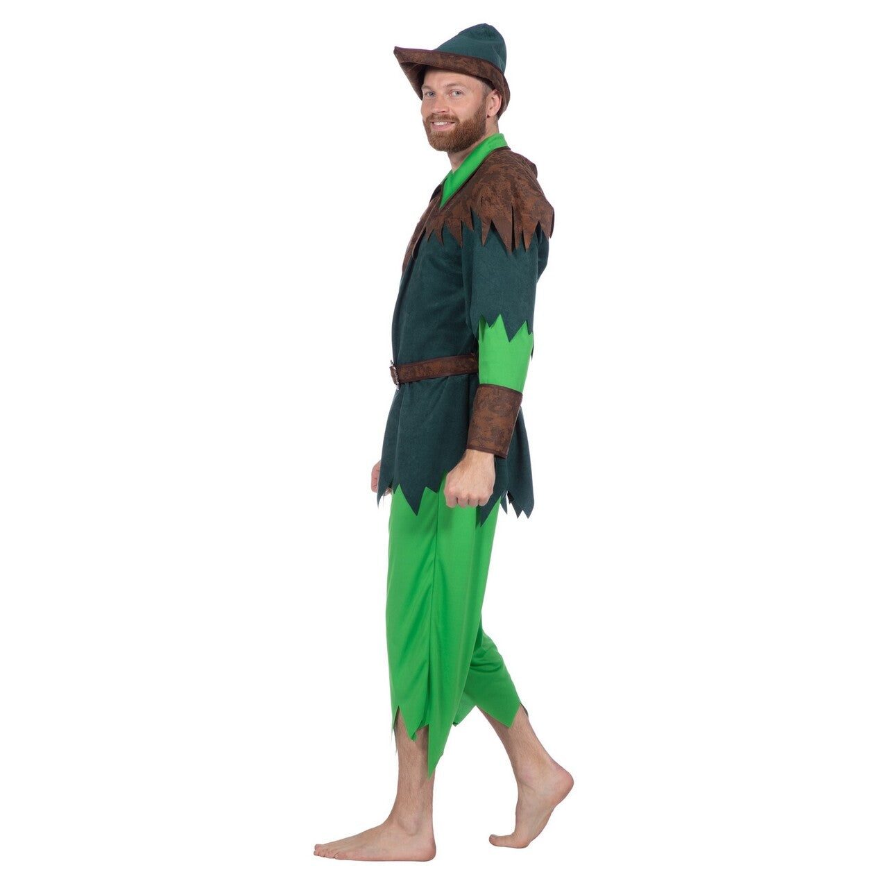 Op deze afbeelding zie je een Kostuums, van het merk Wilbers. Voor Altijd Speels Peter Pan Kostuum