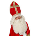 Sint Set Luxe Pruik En Baard Ecru