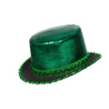 Hoge Hoed Groen Voor Geluk Met Paillettenband