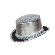Op deze afbeelding zie je een Accessoires, van het merk Wilbers. Hoge Hoed Silver Shine Met Paillettenband